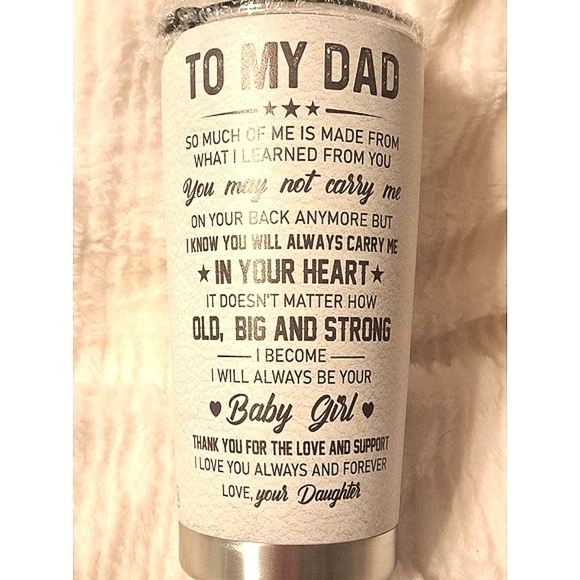 Insulated Tumblr For Dads drinkware hot/cold cup no straw included - Picture 3 of 7